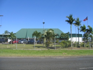 The cigarette factory in Apia. As close as I could get to it.